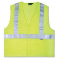 S15 Aware Wear ANSI Class 2 Hi-Viz Lime Mesh Hook & Loop Vest (Medium)